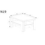 Stolik kawowy NATURAL N-19 RIBBECK - obrazek 2