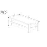 Ława NATURAL N-20 RIBBECK - obrazek 2