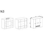 Szafa czterodrzwiowa NATURAL N-3 RIBBECK - obrazek 2
