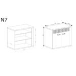 Komoda NATURAL N-7 RIBBECK - obrazek 2