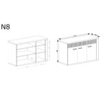 Komoda NATURAL N-8 RIBBECK - obrazek 2